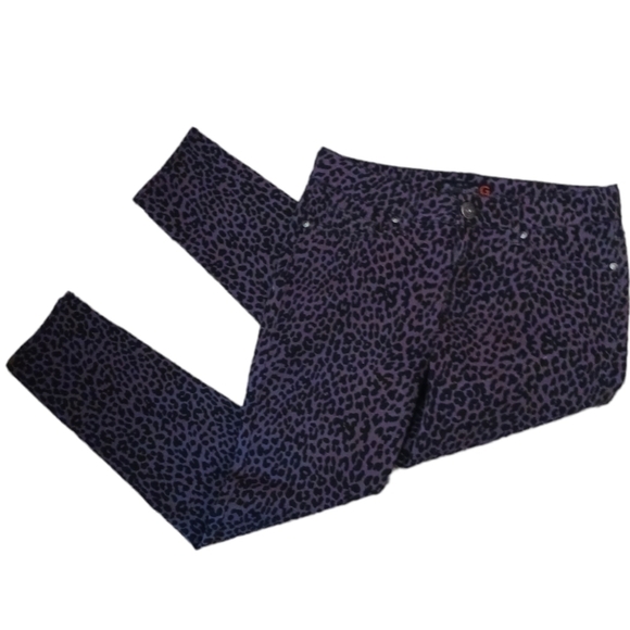 GUESS SUPER SKINNY CHEETAH PANTS - Picture 8 of 8